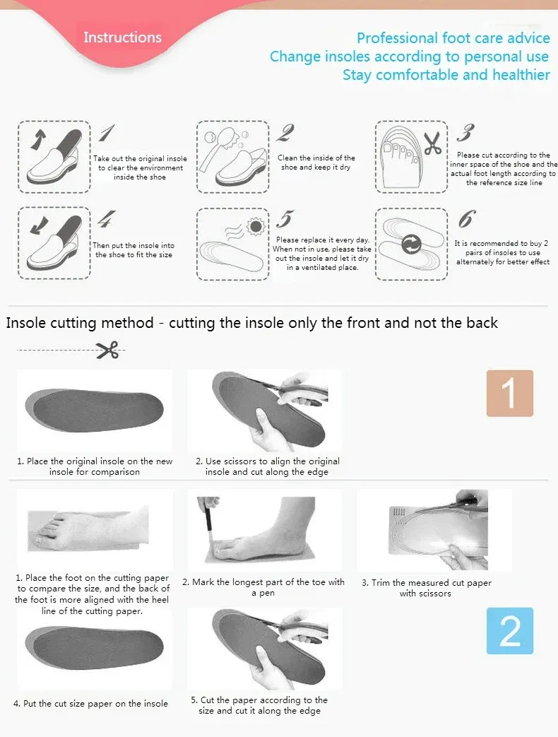 Genuine Cowhide Leather Insoles for Men - Comfortable, Breathable, Deodorant Shoe Inserts for Casual Flats & Dress Shoes - EU 36-45 showcase 16