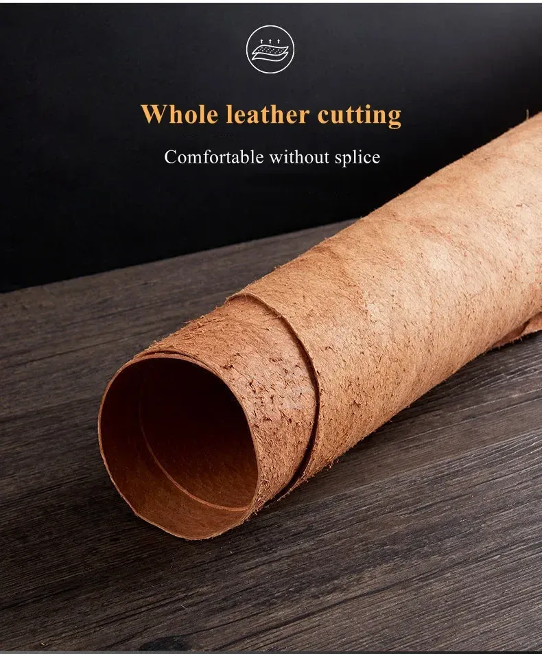 Genuine Cowhide Leather Insoles for Men - Comfortable, Breathable, Deodorant Shoe Inserts for Casual Flats & Dress Shoes - EU 36-45 showcase 5
