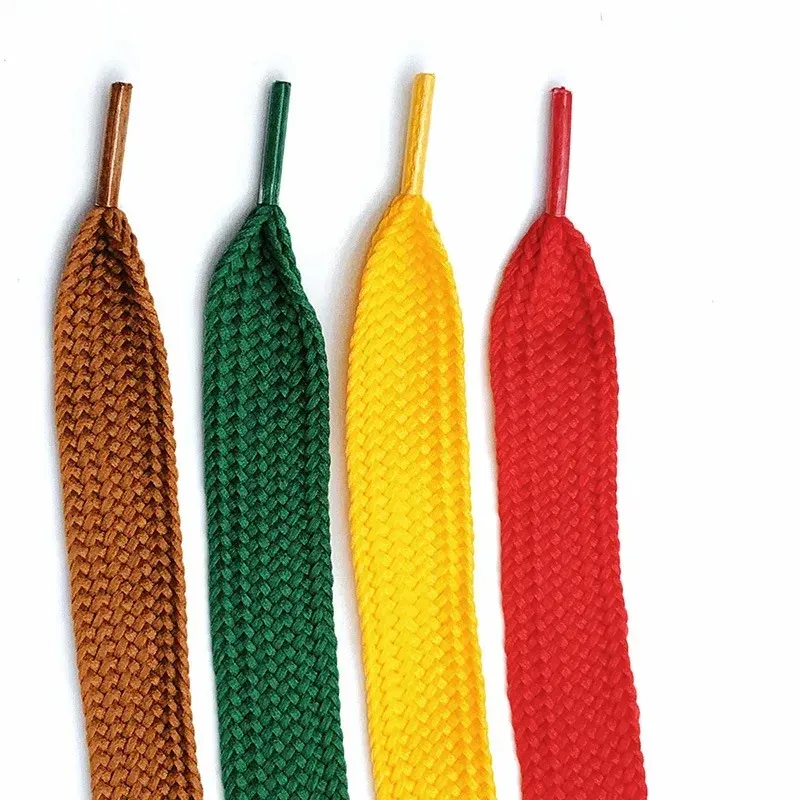 Fashion Flat Shoelaces for Men & Women Sneakers, Casual Shoes - 2cm Wide, 18 Colors, 100-160cm Length - Durable Polyester Laces thumbnail 4