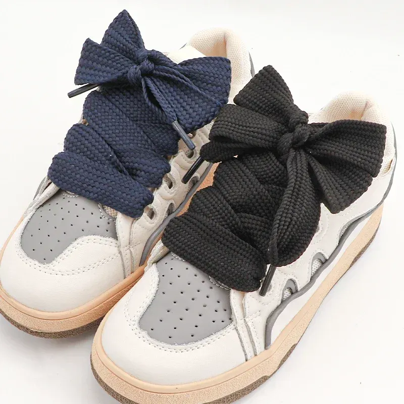 Fashion Flat Shoelaces for Men & Women Sneakers, Casual Shoes - 2cm Wide, 18 Colors, 100-160cm Length - Durable Polyester Laces showcase 11