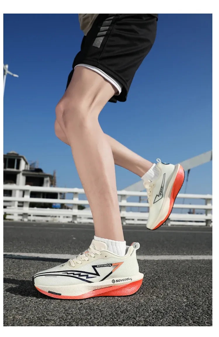 Men's & Women's Marathon Running Shoes with Carbon Plate - Breathable, Lightweight, Nonskid Sneakers for Athletic Performance showcase 16
