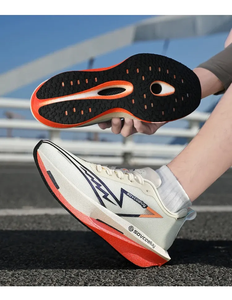 Men's & Women's Marathon Running Shoes with Carbon Plate - Breathable, Lightweight, Nonskid Sneakers for Athletic Performance showcase 14