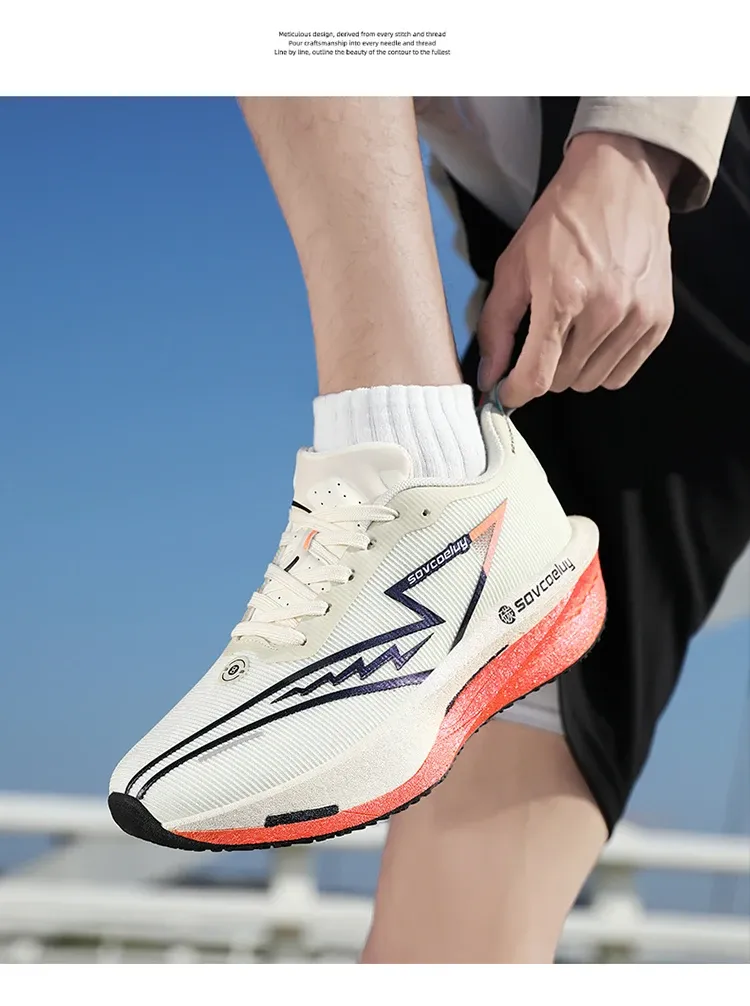 Men's & Women's Marathon Running Shoes with Carbon Plate - Breathable, Lightweight, Nonskid Sneakers for Athletic Performance showcase 15