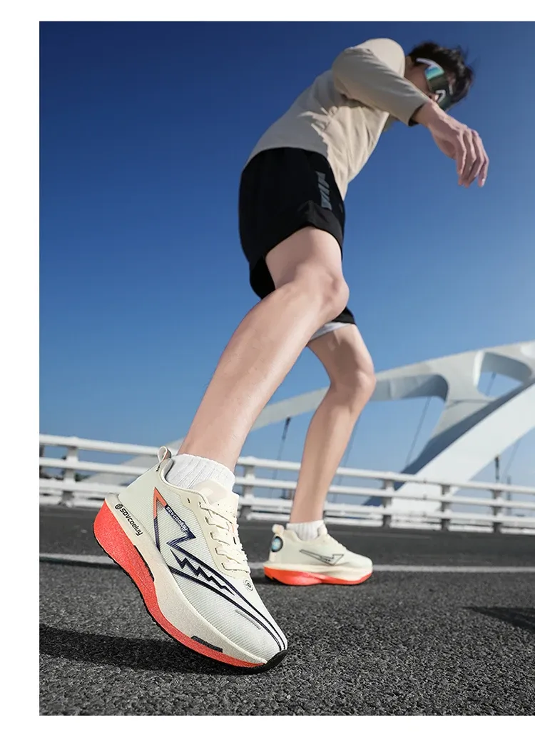 Men's & Women's Marathon Running Shoes with Carbon Plate - Breathable, Lightweight, Nonskid Sneakers for Athletic Performance showcase 13