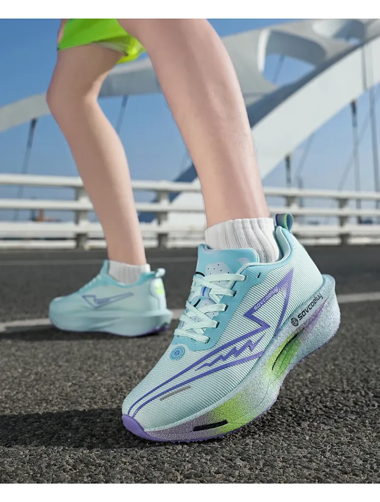 Men's & Women's Marathon Running Shoes with Carbon Plate - Breathable, Lightweight, Nonskid Sneakers for Athletic Performance showcase 2