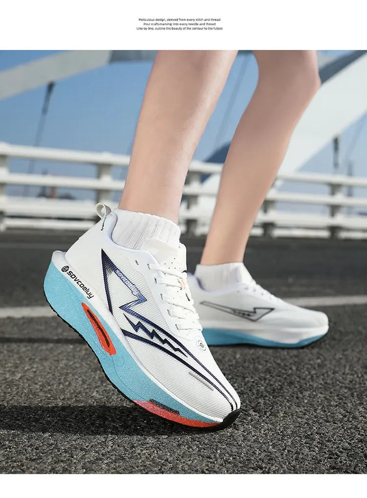 Men's & Women's Marathon Running Shoes with Carbon Plate - Breathable, Lightweight, Nonskid Sneakers for Athletic Performance showcase 12
