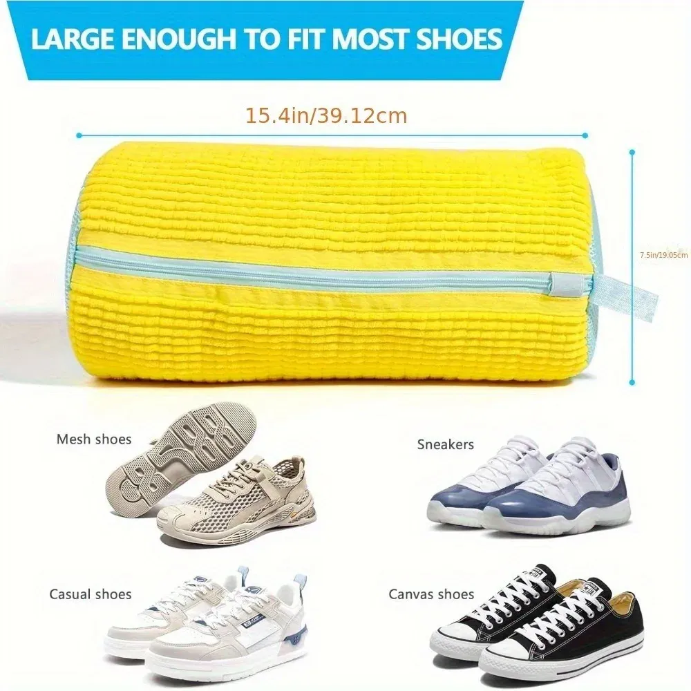 Durable Shoe Washing Machine Laundry Bag with Zipper - Protects All Shoe Types, Ideal for Sneakers & Casual Shoes, Eco-Friendly Polyester showcase 3