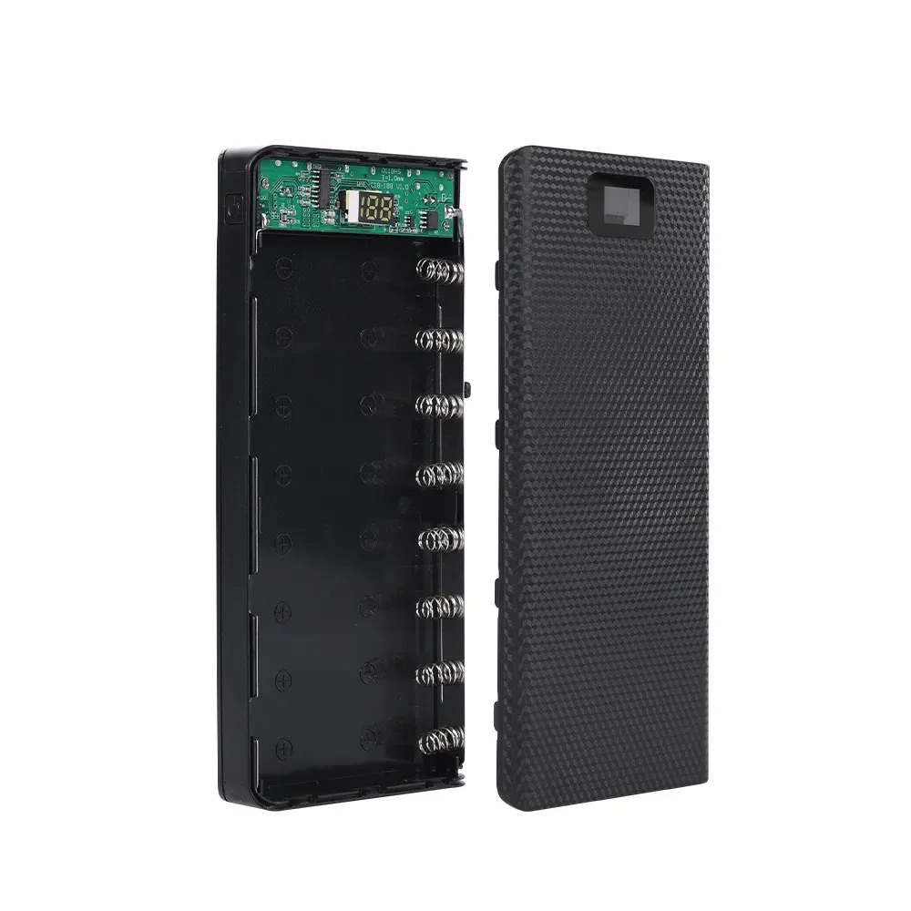 DIY 8x 18650 Battery Power Bank Case with Dual USB & Type-C PD QC3.0 Fast Charge, LCD Display, LED Light - Portable Charger Box for Smartphones showcase 11