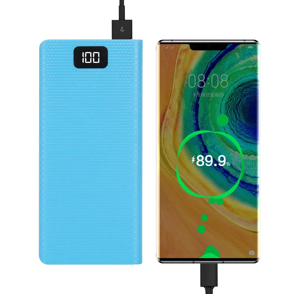 DIY 8x 18650 Battery Power Bank Case with Dual USB & Type-C PD QC3.0 Fast Charge, LCD Display, LED Light - Portable Charger Box for Smartphones showcase 3