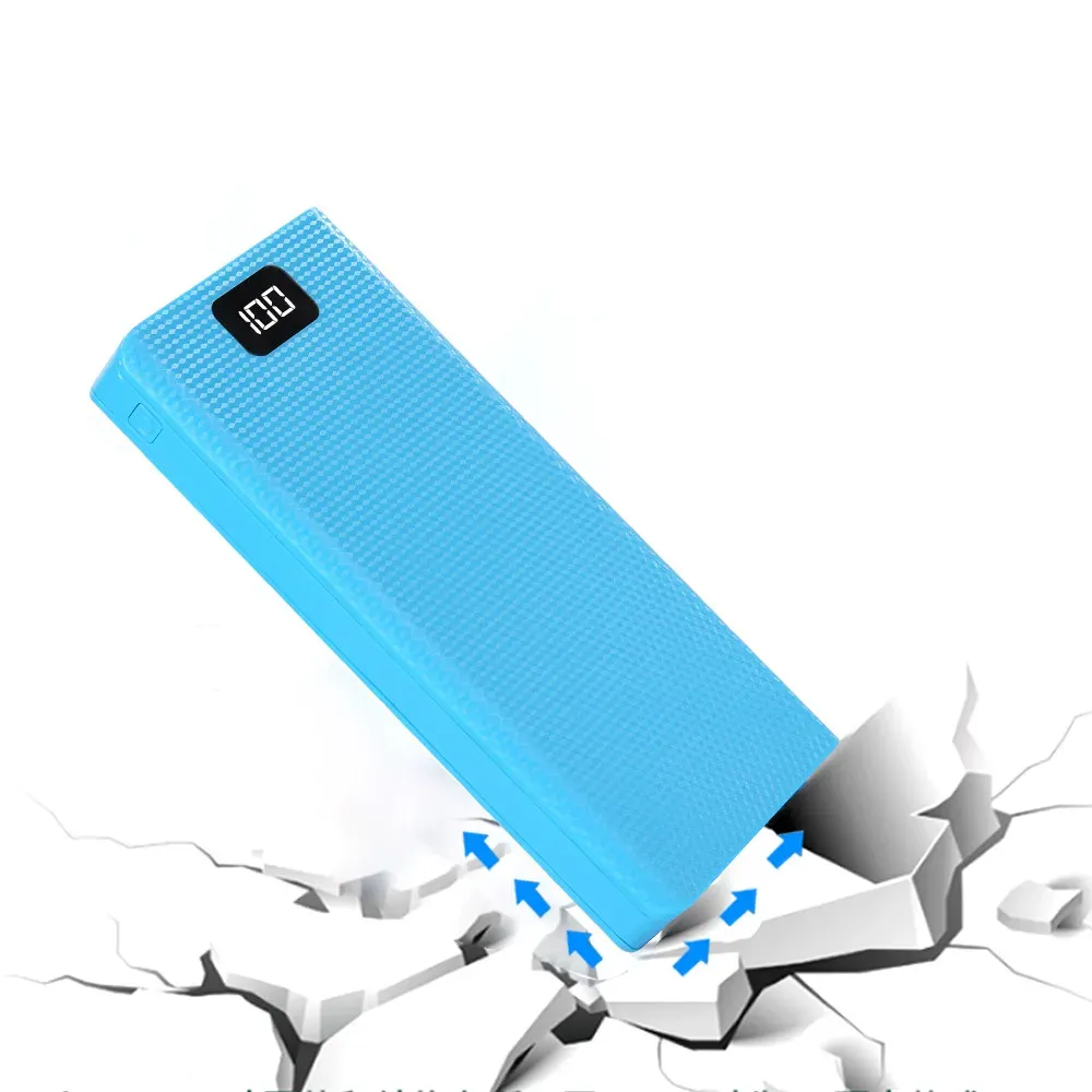 DIY 8x 18650 Battery Power Bank Case with Dual USB & Type-C PD QC3.0 Fast Charge, LCD Display, LED Light - Portable Charger Box for Smartphones showcase 5