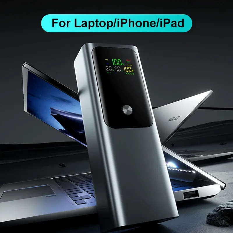 DIY 100W PD Fast Charging Power Bank Case for 4x 21700 Batteries, 20000mAh Portable Charger Box with LED Display for Laptops, Phones, Tablets - Requires Welding showcase 4