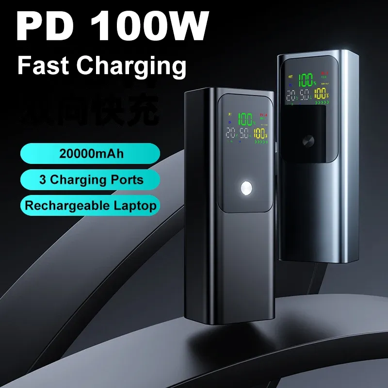 DIY 100W PD Fast Charging Power Bank Case for 4x 21700 Batteries, 20000mAh Portable Charger Box with LED Display for Laptops, Phones, Tablets - Requires Welding showcase 3