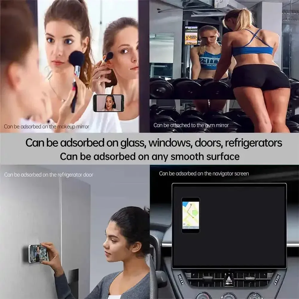 Double-Sided Silicone Sucker Phone Case with Detachable Stand for Hands-Free Selfies & Videos - Universal Fit, Portable Design thumbnail 5