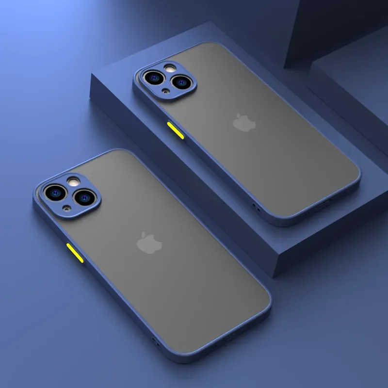 iPhone 15 14 13 12 11 Pro Max Mini XR X XS SE 2020 Shockproof Armor Bumper Case - Silicone Hard Cover for Full Protection showcase 10