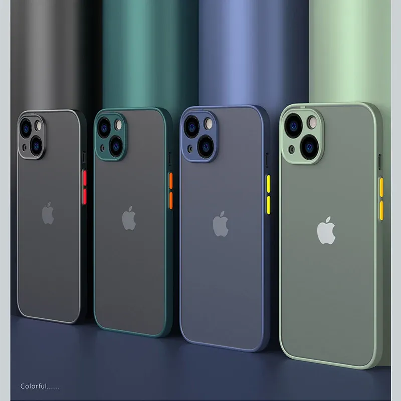 iPhone 15 14 13 12 11 Pro Max Mini XR X XS SE 2020 Shockproof Armor Bumper Case - Silicone Hard Cover for Full Protection showcase 1