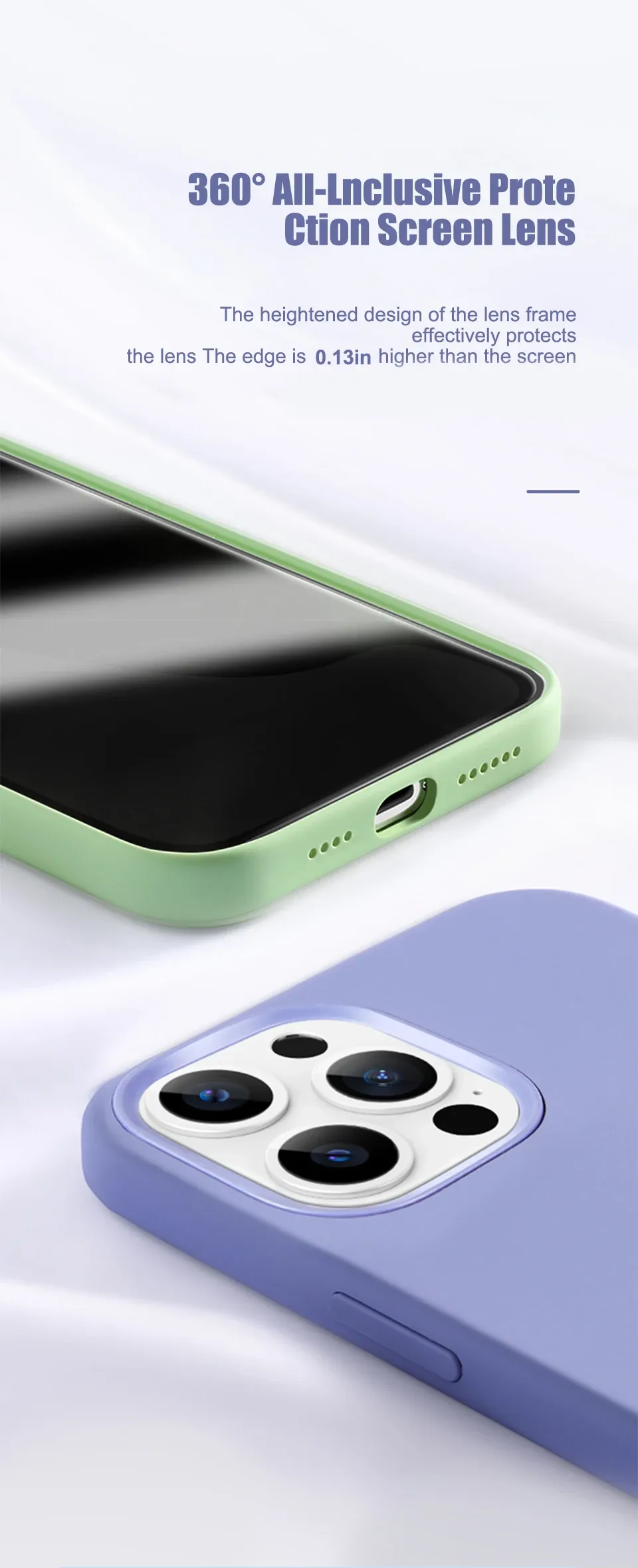 Luxury Liquid Silicone Phone Case for iPhone 11 12 13 14 15 16 Pro Max Plus, Shockproof Protective Cover for Apple Smartphones showcase 4