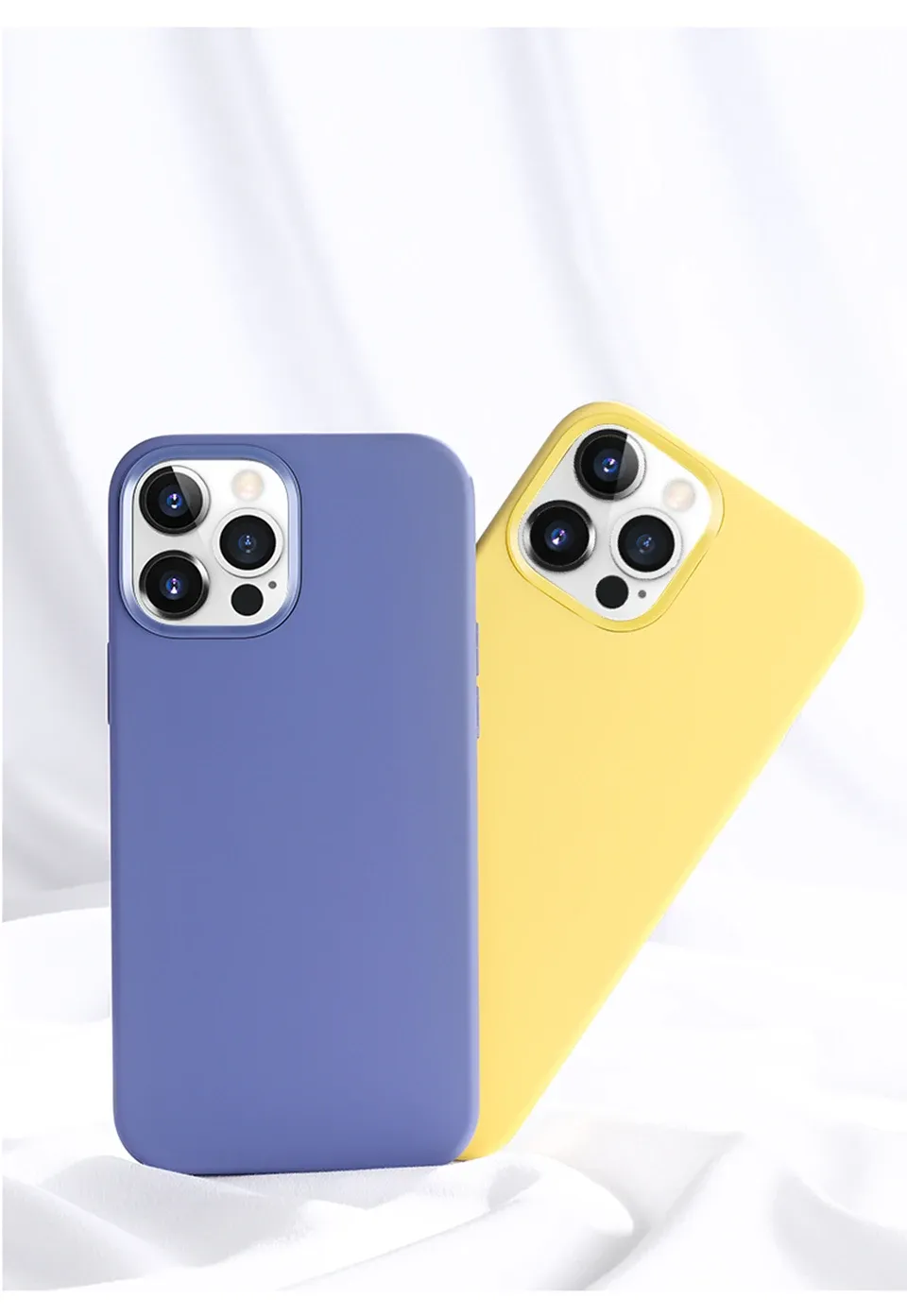 Luxury Liquid Silicone Phone Case for iPhone 11 12 13 14 15 16 Pro Max Plus, Shockproof Protective Cover for Apple Smartphones showcase 9