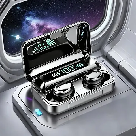 F9 Sport Wireless Earphones Bluetooth 5.1 Stereo Headphones with Noise Reduction, Waterproof Earbuds with Mic, 9D Bass Sound, Touch Control, Charging Case for Running & Fitness