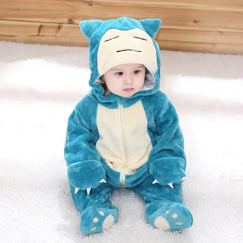 Cute Blue Squirtle Pokemon Baby Romper Costume for Boys and Girls 0-3 Years, Anime Cosplay Kigurumi Pajama Onesie, Perfect for Halloween and Everyday Fun showcase 5