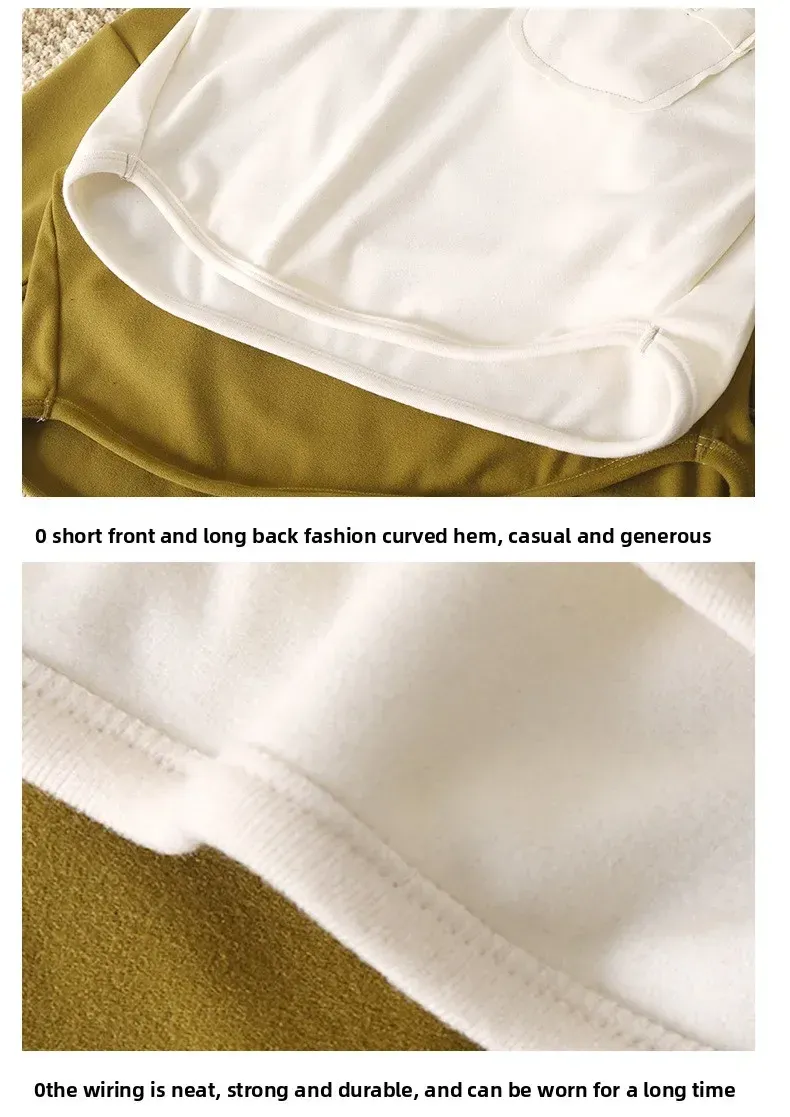 Kids Velvet Lined Long Sleeve Base Shirt for Boys and Girls, Warm Pullover Blouse for Autumn and Winter showcase 8
