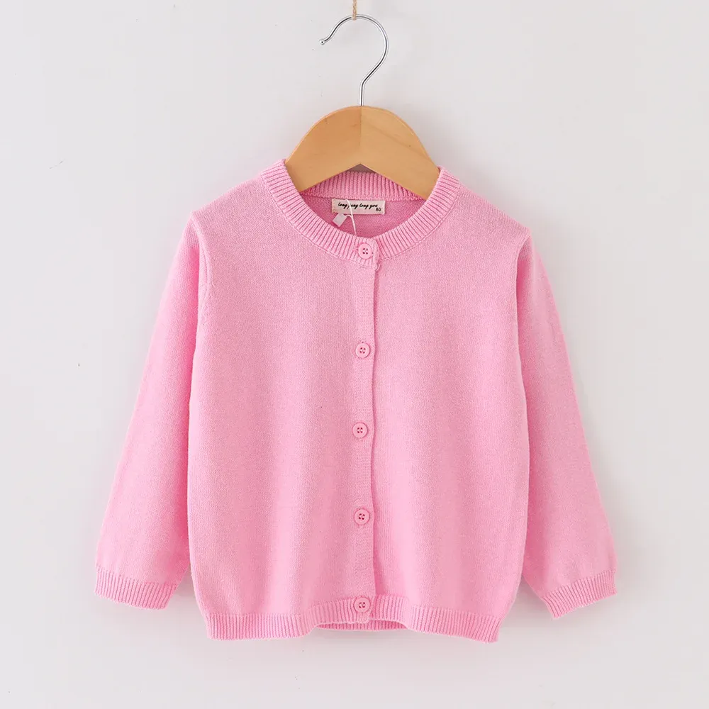 Autumn Girls Baby Casual Cardigan Coat, Solid Open Stitch Boys Soft Knit Jacket, Toddler Full Sleeve Sweaters for Children showcase 15