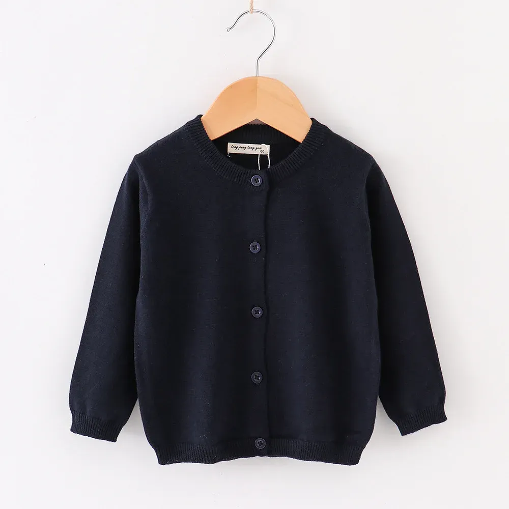 Autumn Girls Baby Casual Cardigan Coat, Solid Open Stitch Boys Soft Knit Jacket, Toddler Full Sleeve Sweaters for Children showcase 17