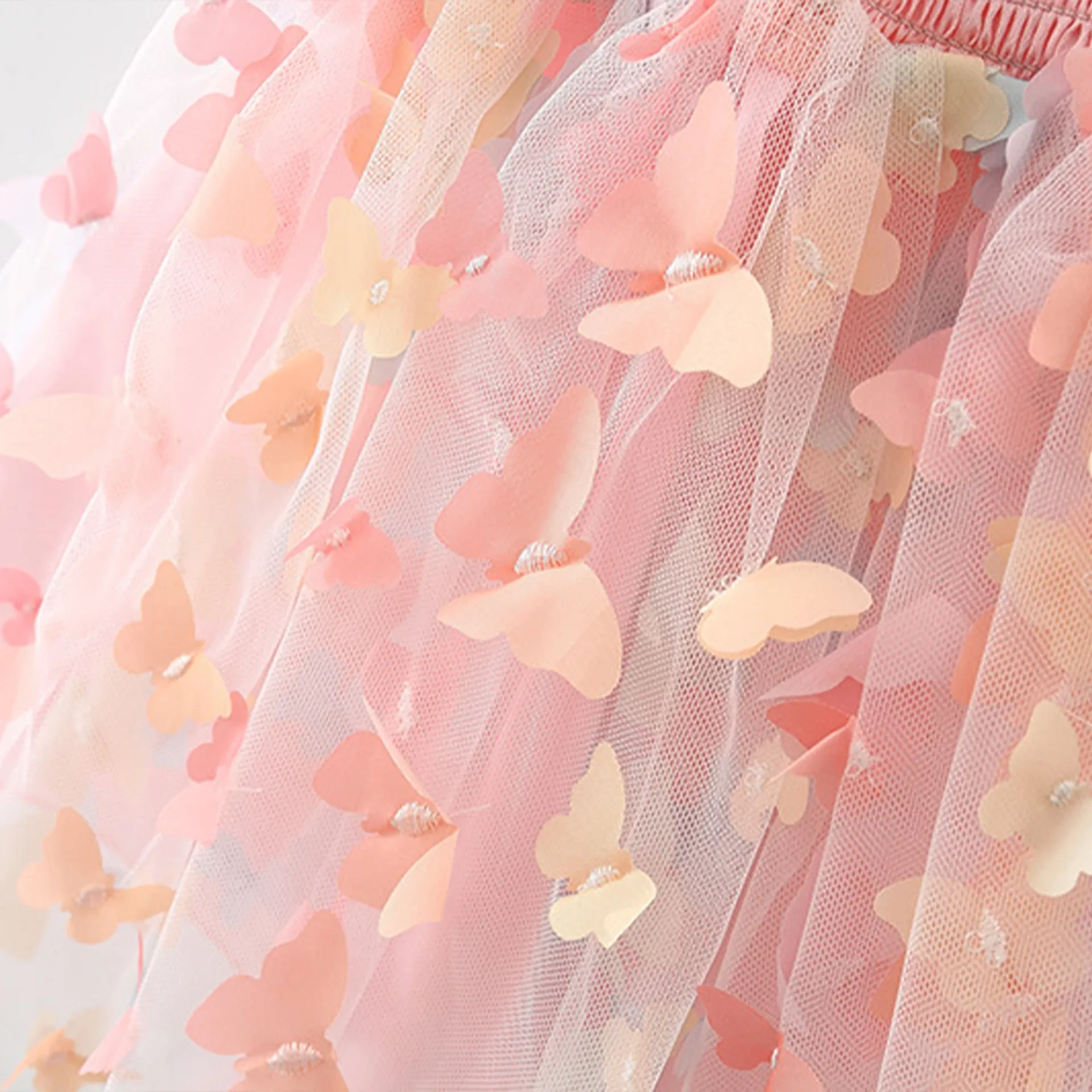 Baby Girls Butterfly Wing Party Dress - Sweet Summer Toddler Costume for Birthdays & Special Occasions thumbnail 5