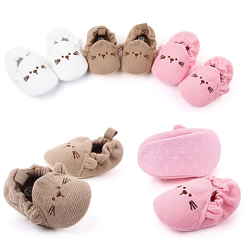 Cute Baby Boys & Girls First Walking Toddler Shoes - Soft Sole Non-Slip Casual Sneakers for Spring/Autumn, 0-12 Months