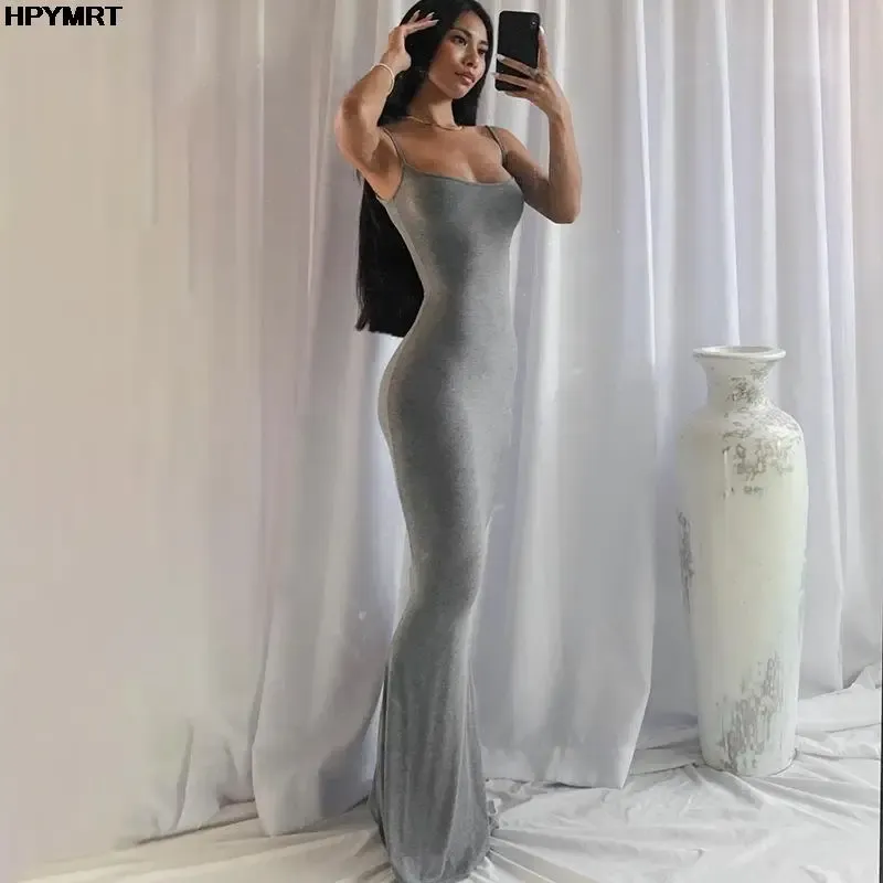 Elegant Satin Slip Maxi Dress for Women - Sleeveless, Backless, Slim Fit, Bodycon Style for Parties & Evening Wear showcase 3