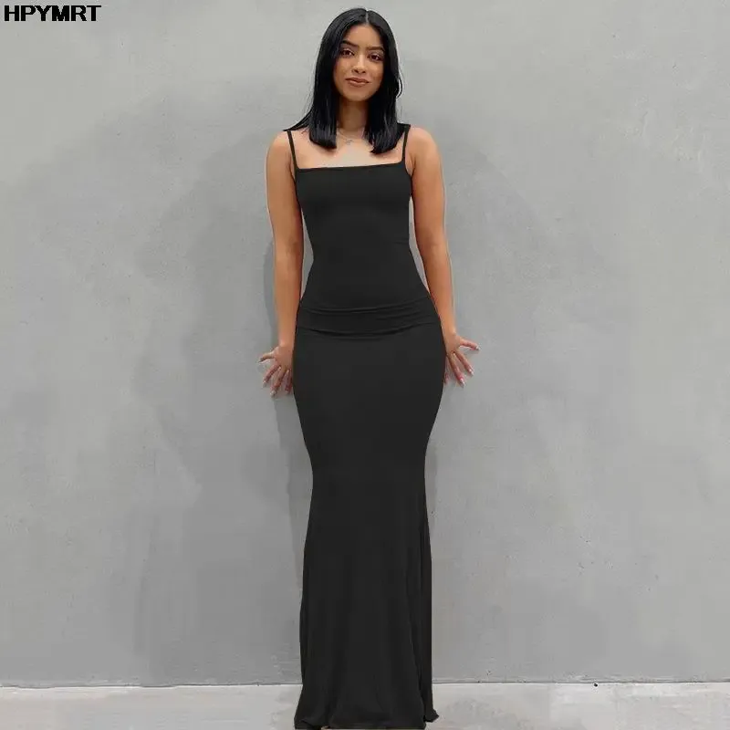 Elegant Satin Slip Maxi Dress for Women - Sleeveless, Backless, Slim Fit, Bodycon Style for Parties & Evening Wear showcase 5