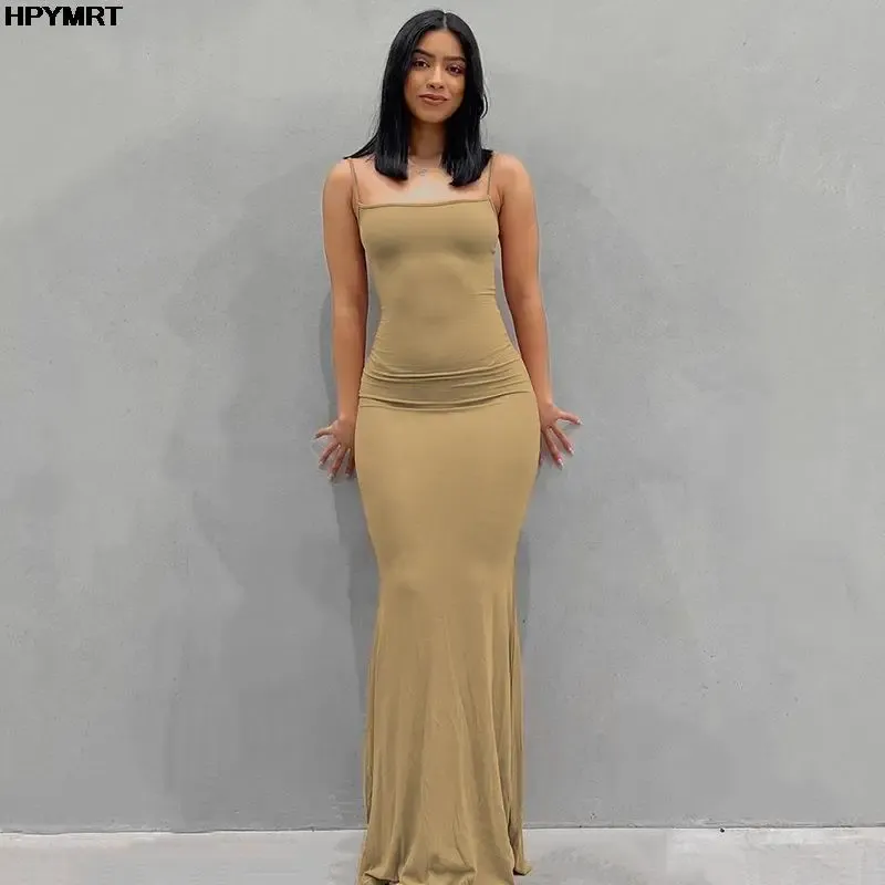 Elegant Satin Slip Maxi Dress for Women - Sleeveless, Backless, Slim Fit, Bodycon Style for Parties & Evening Wear showcase 6