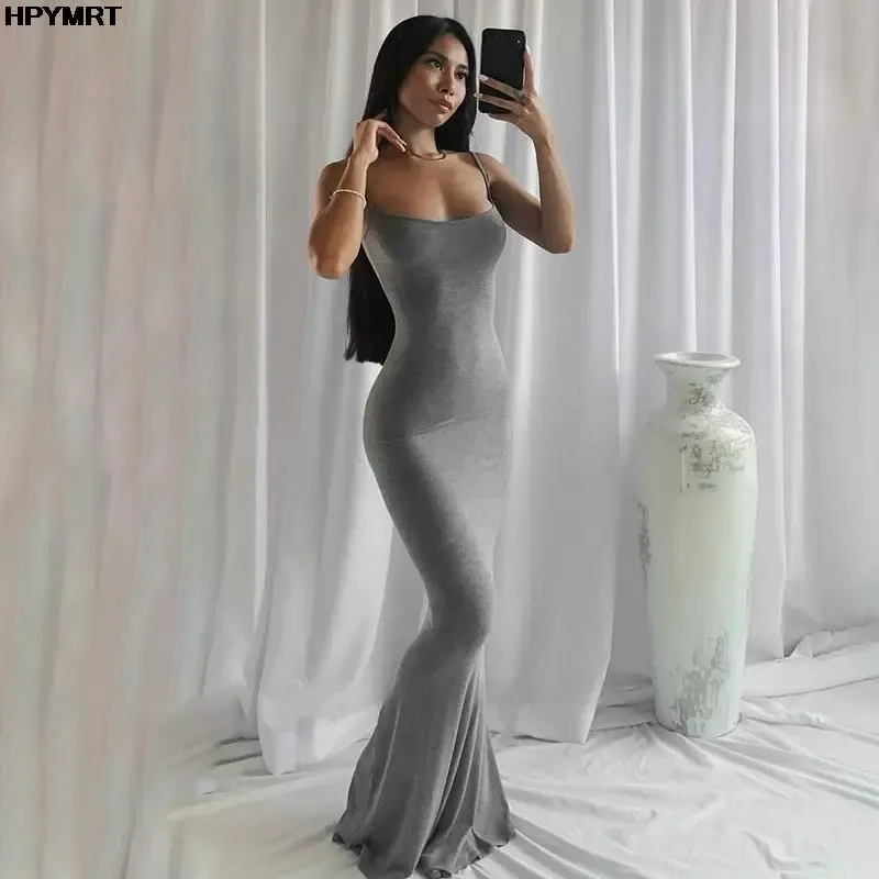 Elegant Satin Slip Maxi Dress for Women - Sleeveless, Backless, Slim Fit, Bodycon Style for Parties & Evening Wear showcase 2