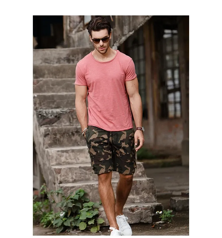 100% Cotton Men's Casual T-Shirt, Soft & Breathable Short Sleeve O-Neck Tee for Summer Fitness and Home Wear showcase 9