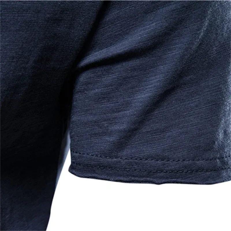 100% Cotton Men's Casual T-Shirt, Soft & Breathable Short Sleeve O-Neck Tee for Summer Fitness and Home Wear thumbnail 6