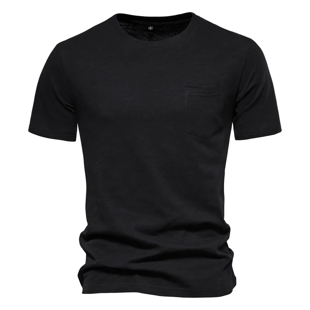 100% Cotton Men's Casual T-Shirt, Soft & Breathable Short Sleeve O-Neck Tee for Summer Fitness and Home Wear showcase 31
