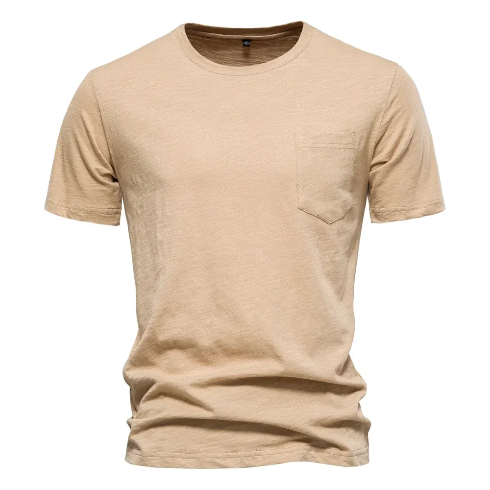 100% Cotton Men's Casual T-Shirt, Soft & Breathable Short Sleeve O-Neck Tee for Summer Fitness and Home Wear showcase 32