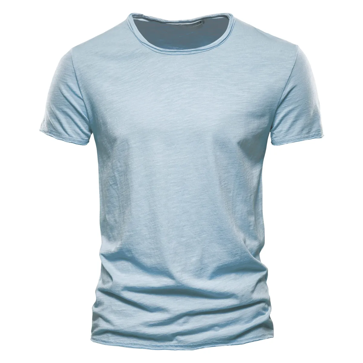 100% Cotton Men's Casual T-Shirt, Soft & Breathable Short Sleeve O-Neck Tee for Summer Fitness and Home Wear showcase 18