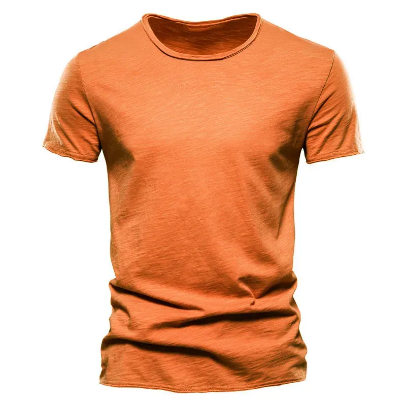 100% Cotton Men's Casual T-Shirt, Soft & Breathable Short Sleeve O-Neck Tee for Summer Fitness and Home Wear showcase 26