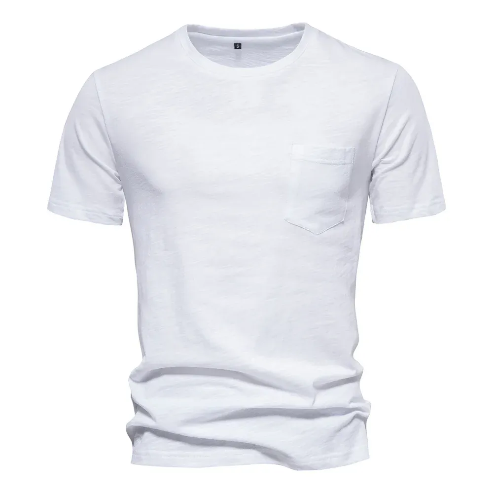 100% Cotton Men's Casual T-Shirt, Soft & Breathable Short Sleeve O-Neck Tee for Summer Fitness and Home Wear showcase 28
