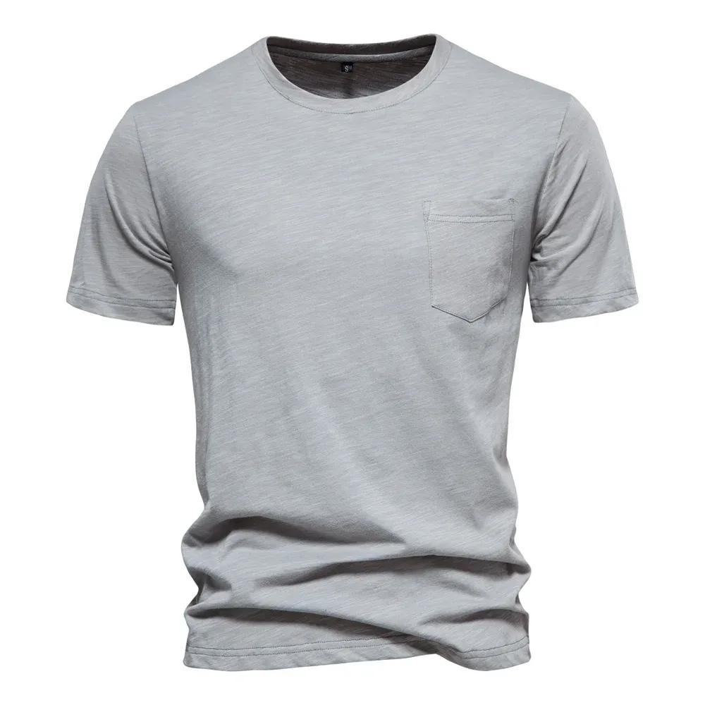100% Cotton Men's Casual T-Shirt, Soft & Breathable Short Sleeve O-Neck Tee for Summer Fitness and Home Wear showcase 35