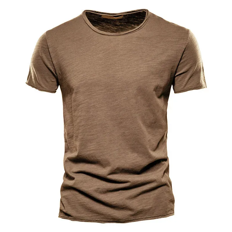 100% Cotton Men's Casual T-Shirt, Soft & Breathable Short Sleeve O-Neck Tee for Summer Fitness and Home Wear showcase 27