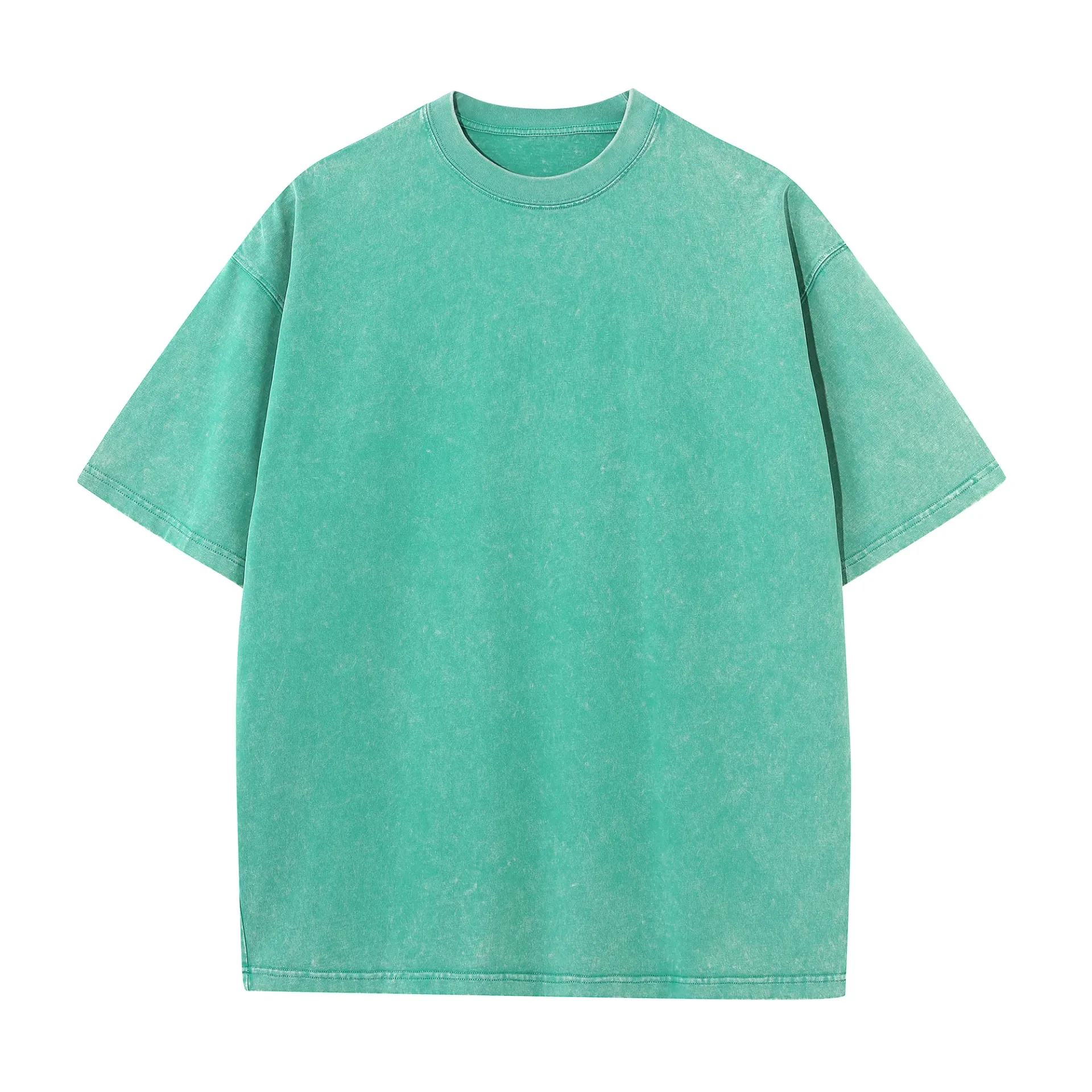 Men's Summer Cotton Retro Distressed T-Shirt, Loose Fit Casual Breathable Drop Shoulder Tops for Everyday Wear thumbnail 5