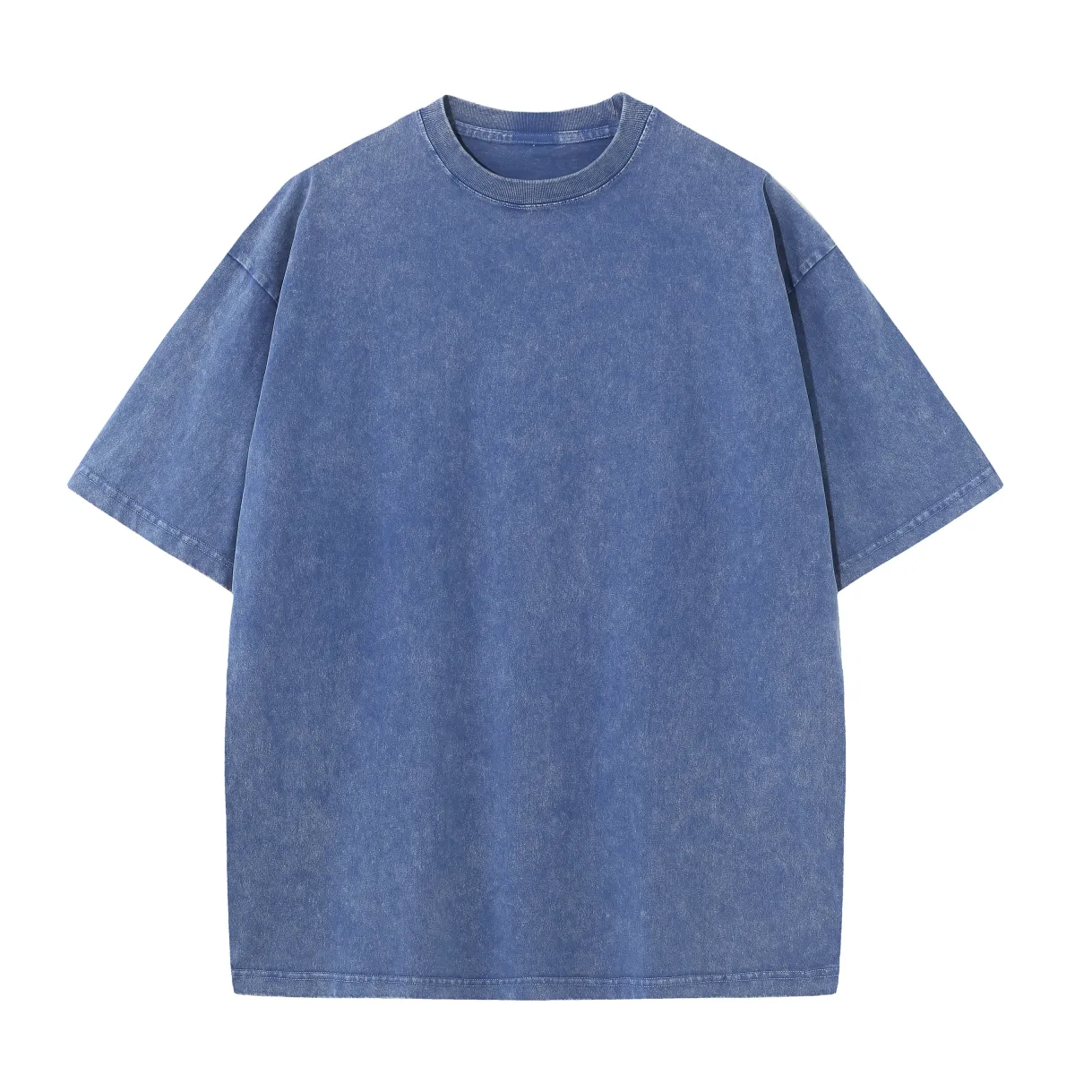 Men's Summer Cotton Retro Distressed T-Shirt, Loose Fit Casual Breathable Drop Shoulder Tops for Everyday Wear showcase 9