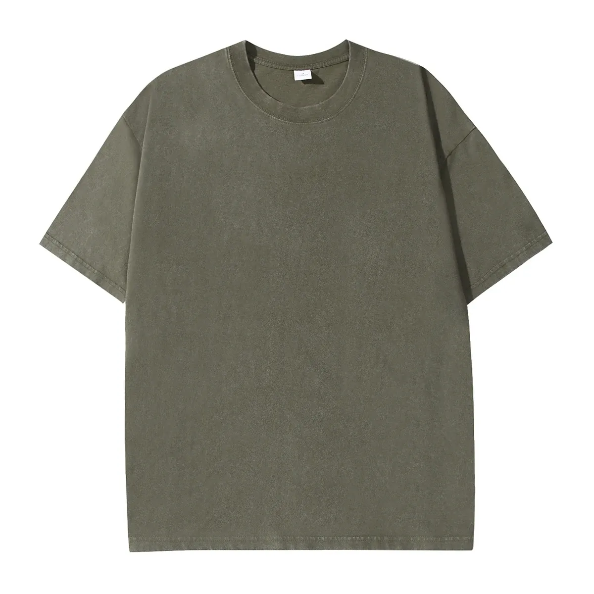 Men's Summer Cotton Retro Distressed T-Shirt, Loose Fit Casual Breathable Drop Shoulder Tops for Everyday Wear showcase 15