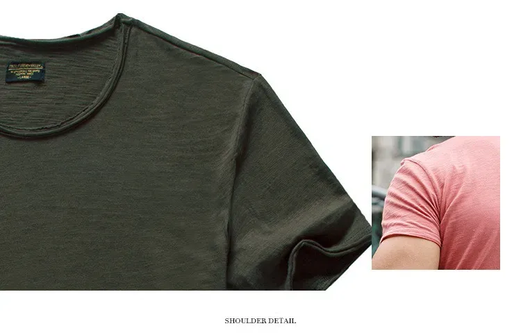 100% Cotton Men's Casual T-Shirt - Soft, Breathable O-Neck Short Sleeve Fitness Top for Summer Comfort showcase 37