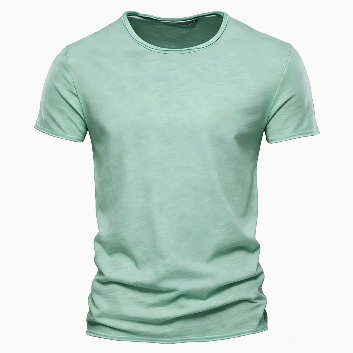 100% Cotton Men's Casual T-Shirt - Soft, Breathable O-Neck Short Sleeve Fitness Top for Summer Comfort showcase 17