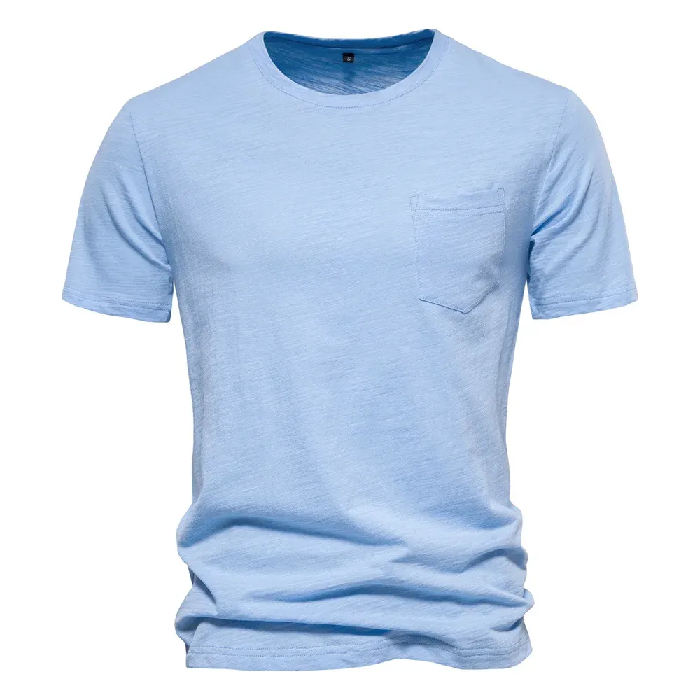 100% Cotton Men's Casual T-Shirt - Soft, Breathable O-Neck Short Sleeve Fitness Top for Summer Comfort showcase 33