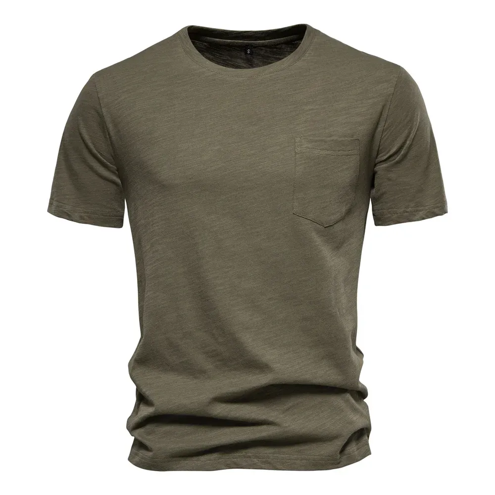 100% Cotton Men's Casual T-Shirt - Soft, Breathable O-Neck Short Sleeve Fitness Top for Summer Comfort showcase 30