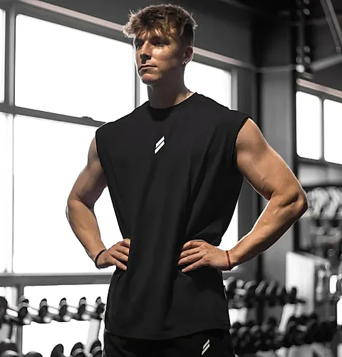 Men's Sleeveless Quick-Dry Fitness Tank Top - Breathable Mesh Gym Vest for Bodybuilding, Basketball, and Summer Workouts