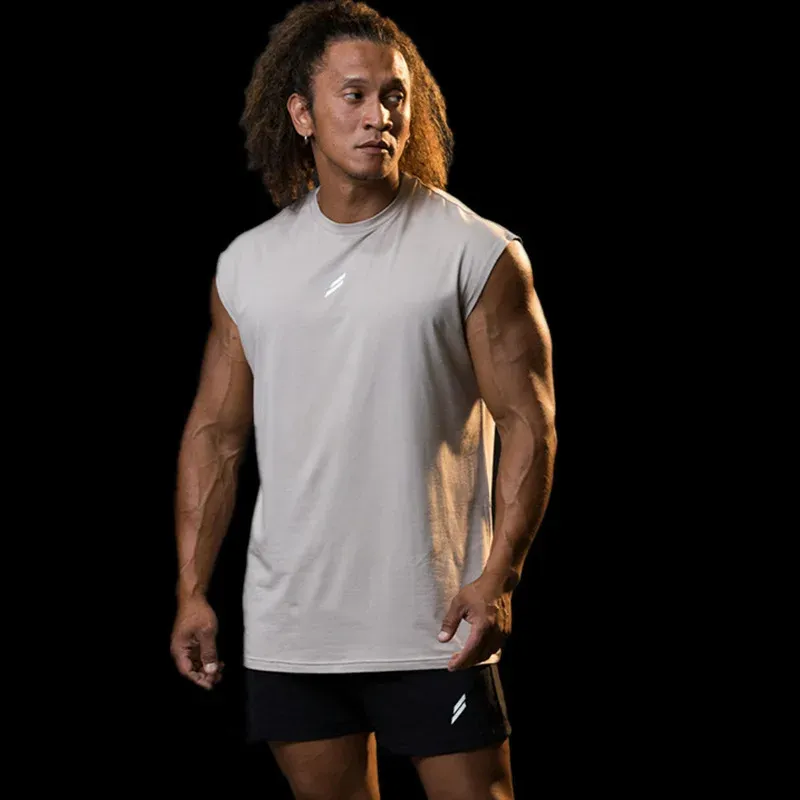 Men's Sleeveless Quick-Dry Fitness Tank Top - Breathable Mesh Gym Vest for Bodybuilding, Basketball, and Summer Workouts showcase 8